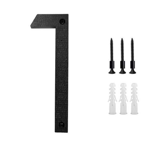 Rkxzt House Number Sign 5 Inch Modern Metal House Numbers for Outdoor Signs BS Material,Weather-Resistant,Matte Finish Tools/Office|Plastic
