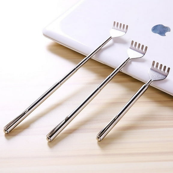 Rkxzt Itch Scratching,Extendable Stainless Steel Back Scratcher Pen Shape Telescoping Handle Pocket Size,Kitchen Utensils Gadgets