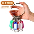 thumbnail image 1 of Rkxzt Key Tags, 20 Key Label Tags with Ring, 20 Key Chain Rings, 1 Key Clip, 1 Janitor Key Ring, Suitable for Company, Home Key Management, 1 of 2
