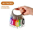 thumbnail image 1 of Rkxzt Key Tags 40 Key Label Tags with Ring 40 Key Chain Rings 1 Key Clip 1 Janitor Key Ring Suitable for Company Home Key Management, 1 of 2