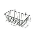 thumbnail image 1 of Rkxzt Kitchen Racks,Iron Wall Hanging Shelf with Glass Basket for Kitchen or Bathroom Storage 9.06 x 2.95 Inches,Other Decoration|Iron,Black, 1 of 5
