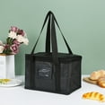 thumbnail image 1 of Rkxzt Soft-Sided Coolers Thermal Bag Foldable Insulated Food Delivery Bag Large Lunch Tote for Groceries Catering Restaurant Cool Storage Use, 1 of 9
