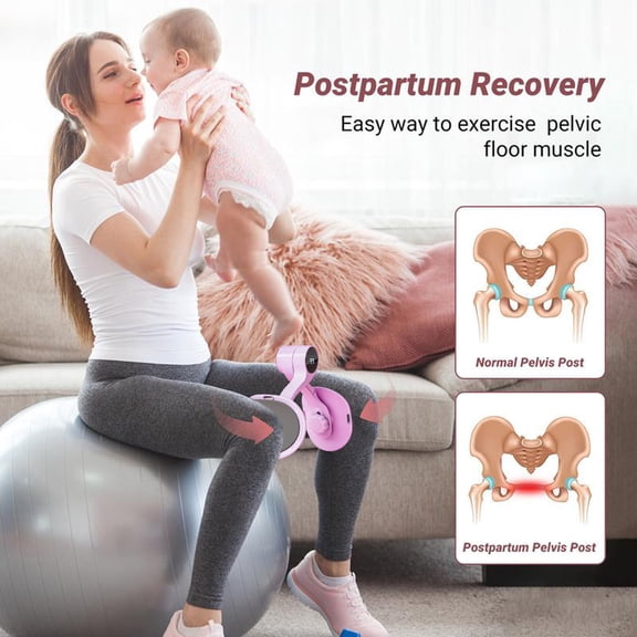 Rkxzt Leg Clamp Upgraded LED Pelvic Floor Exercise Device with Digital Display 360 Thigh Trainer Inner Thigh Exerciser Non-Slip Grip 13.4 Inch