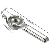 Rkxzt Lemon Squeezer Stainless Steel Manual Lemon Squeezer Heavy Duty Citrus Press Juicer for Orange Lime Large Size 1 Count Home Garden