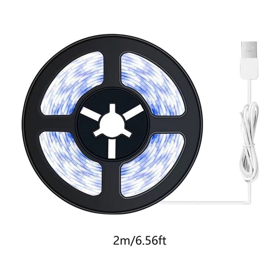 Rkxzt Light String Motion Sensor LED Strip Lights 6.56ft USB Powered Under Cabinet Closet Stair Lighting Lighting & Ceiling|Pvc,White