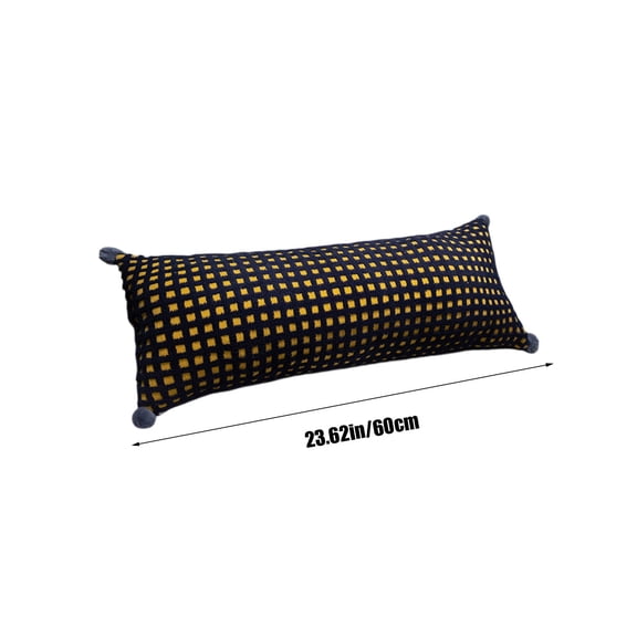 Rkxzt Long Pillow Soft Velvet Long Body Pillow for Side Sleepers Leg Support Cushion 60cm 23.62in Multiple Colors 1 Piece Bedding|Cotton,Dark Blue