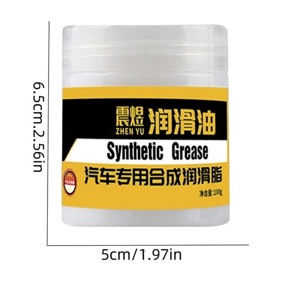 Rkxzt Lubricating Paste Automotive Hinge Lubricant Grease 120ml Tube for Car Maintenance Noise Reduction Automobiles & Motorcycles|Plastic,Yellow