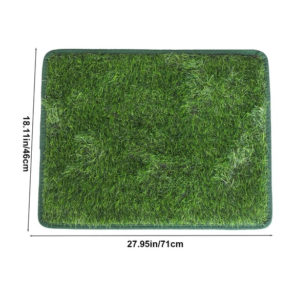 Rkxzt Mat Plastic Grass Dog Potty Training Mat Indoor Outdoor Pet Turf Carpet 27.95x18.11 Inch Green Bedding|Plastic,Green