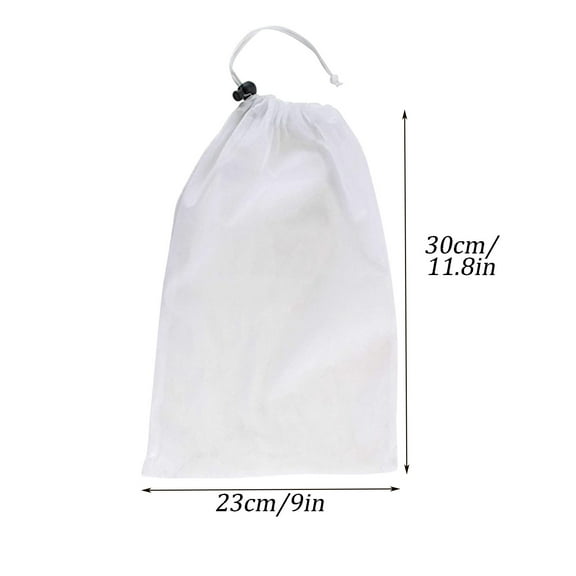 Rkxzt Mesh Bag,Pool Leaf Vacuum Cleaner Replacement Filter Bag Fine Mesh Cloth Debris Collection Tool,Disposables|Cloth,White