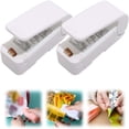 thumbnail image 1 of Rkxzt Mini Handheld Plastic Bag Sealer, Portable Snack Sealing Machine for Kitchen or Travel Use (2-Pack), 1 of 9