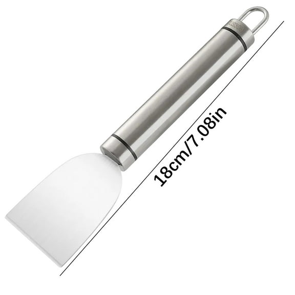 Rkxzt Multipurpose Scraper Stainless Steel Cleaning Scraper Multi-Purpose Tool for Kitchen Tile Floor Glass Glue Remover 18cm Kitchen Supplies|Stainless