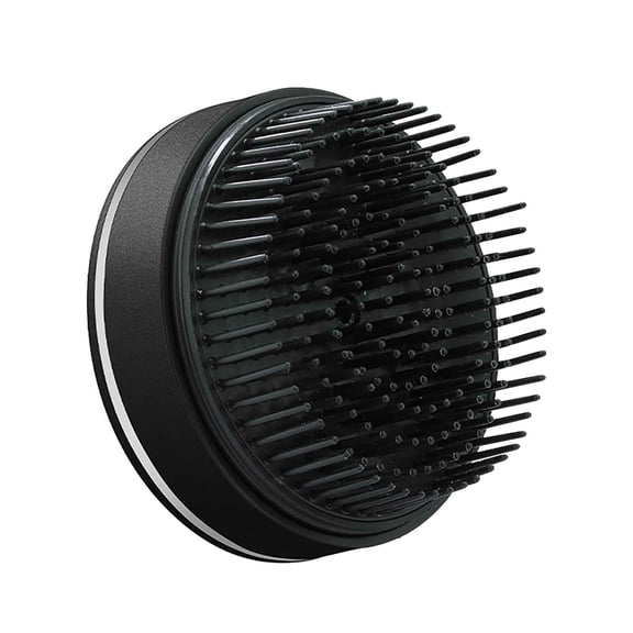 Rkxzt Negative Ion Comb,Portable Vibration Massage Comb with Anion Generator Makeup Mirror Hair Styling Comb Electrostatic Reduction,Scrubbers|Plastic,Black