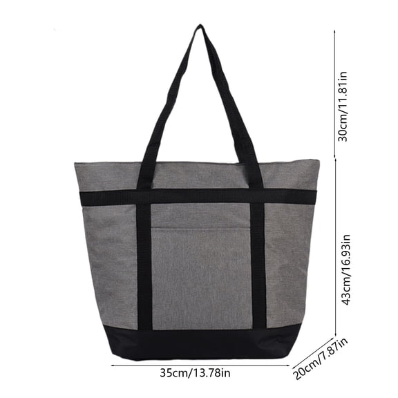 Rkxzt Oxford Cloth Picnic Bag,Insulated Picnic Cooler Bag 39L Capacity Polyester Waterproof Camping Outdoor with Shoulder Strap Black Red Gray,Kitchen