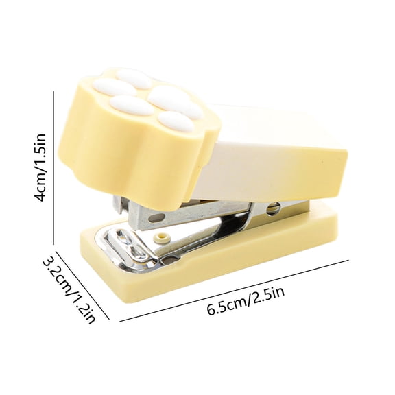 Rkxzt P Lastic Stapler,Mini Claw Desktop Stapler 2-Pack with 400 Staples Small Cute Gradient Plastic Stapler for Office Use,Home Office
