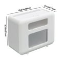 thumbnail image 1 of Rkxzt Paper Box Wall-Mounted Plastic Tissue Box Holder with Storage Shelf and Phone Slot for Bathroom Kitchen Office 11.02x9.06x5.91 in Kitchen, 1 of 8