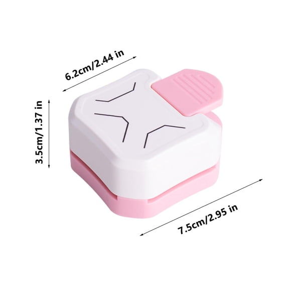 Rkxzt Paper Cutter 3-in-1 Cardboard Paper Photo Cutter and Corner Trimmer Multi-Angle Right Angle Rounder Tool Tools/Office|Plastic,Pink