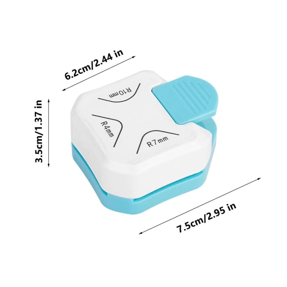 Rkxzt Paper Cutter 3-in-1 Cardboard Paper Photo Cutter and Corner Trimmer Multi-Angle Right Angle Rounder Tool Tools/Office|Plastic,White