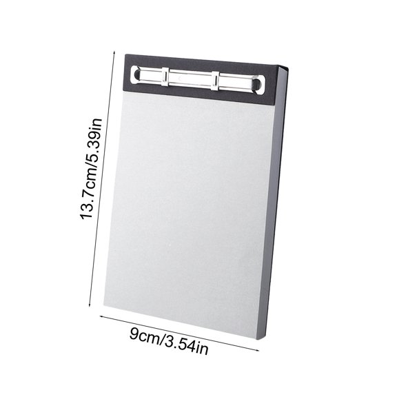 Rkxzt Paper Note Pads,Detachable Notebook with Metal Clip 5.39 x 3.54 Inch Thickened Kraft Paper Notepad Blank Pages Tear Off Message Pad,Other