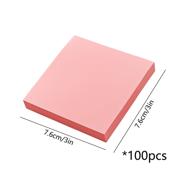 Rkxzt Paper Notes,Self Adhesive Sticky Notes 3x3"100 Sheets Colored Memo Pads Planner Tabs,Office Storage Organization