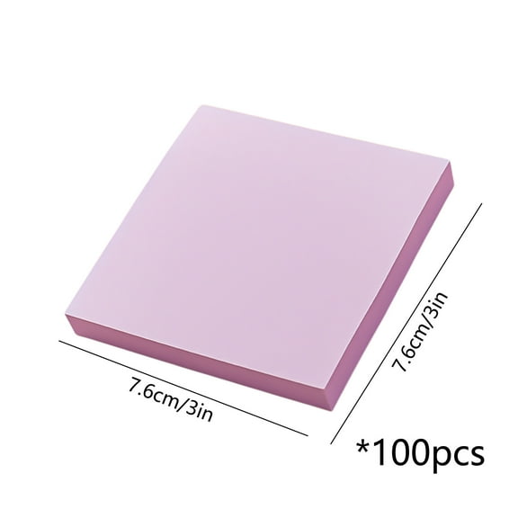 Rkxzt Paper Notes,Self Adhesive Sticky Notes 3x3"100 Sheets Colored Memo Pads Planner Tabs,Office Storage Organization