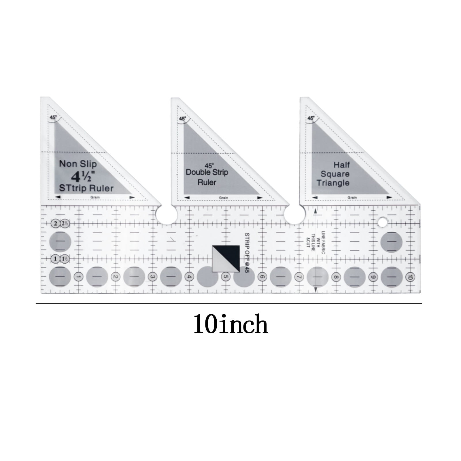 Rkxzt Patchwork Ruler Creative Ruler Acrylic Sewing Cutting Ruler 10 ...