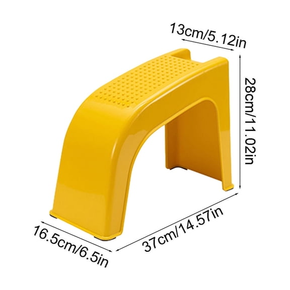 Rkxzt Pedicure Stool Pedicure Mat Footrest Stool Nail Art Footstool Non Slip Bathroom Stool with Storage 14.57 x 11.02 Inches Beige or Yellow Home