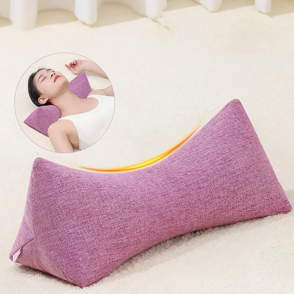 Rkxzt Pillow Buckwheat Pillow Cervical Support for Neck Pain Relief with Adjustable Loft 5.1-10cm Adult Size 1 Count Home Textiles|Cotton,Blue