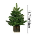 thumbnail image 1 of Rkxzt Plastic Christmas Tree 60cm Green Artificial Christmas Tree with Stand,23.62in Desktop Decor for Home Office Bedroom,Holiday Products|Plastic, 1 of 8