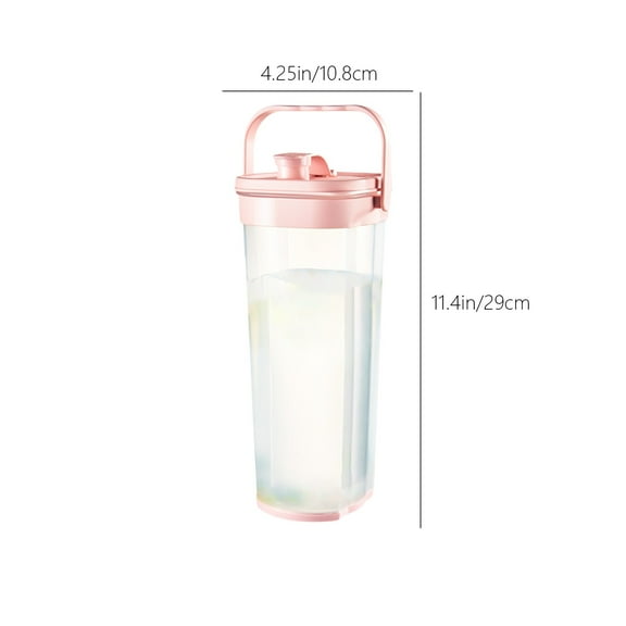Rkxzt Plastic Cold Water Bottle,Insulated Fruit Infuser Water Bottle 2L Large Capacity Pitcher for Fridge Cold Brew Iced Tea Beverage Dispenser,Coffee, Tea