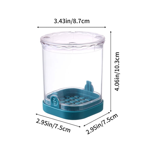 Rkxzt Plastic Dicer Multifunctional Hand Press Vegetable Dicer Cutter with Stainless Steel Blades for Carrots Potatoes 1-Piece 4.05x3.42x3.42in Kitchen