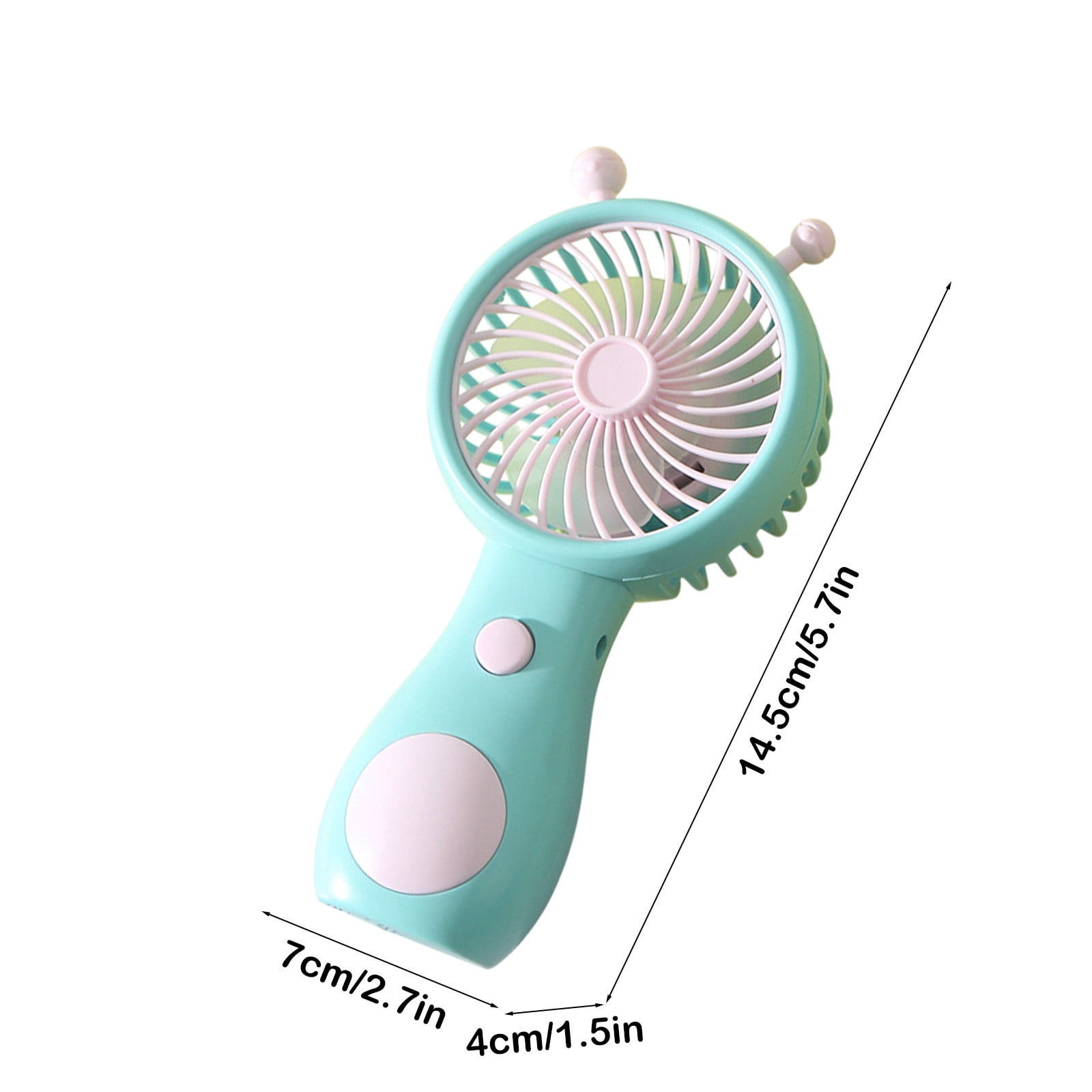 Rkxzt Plastic Handheld Mini Fan,USB Rechargeable Mini Handheld Fan Portable Snail Design Small Personal Fan with Strong Airflow 1 Count,Fan|Plastic,Blue