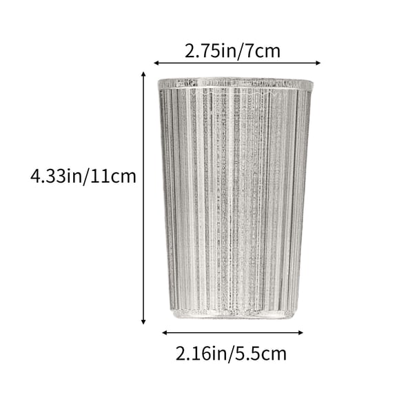 Rkxzt Plastic Light Luxury Mouthwash Cup Plastic Mouthwash Cup with Non-Slip Handle, 4.33x2.76x2.17 Inch Travel Toothpaste Holder, 1-Pack Household