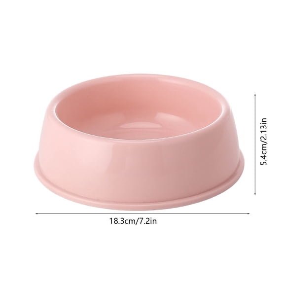 Rkxzt Plastic Pet Bowls,Non-Slip Pet Food and Water Bowl for Cats and Dogs, Thickened Plastic, 7.2x7.2x2.13 Inches, Single Pack,Storage &