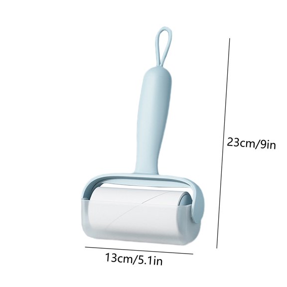 Rkxzt Plastic Roller Lint Remover,Portable Lint Remover with Hook Wall Mount Storage Replaceable Hot Melt Adhesive Roller for Clothes Pet Hair,Storage