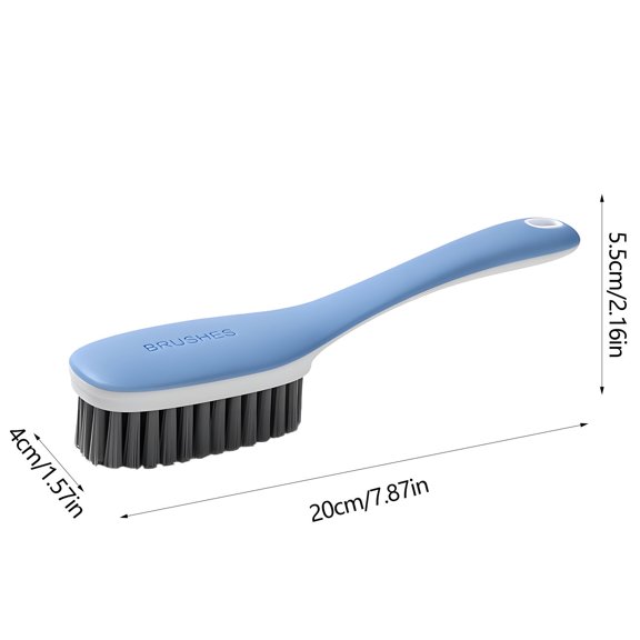 Rkxzt Plastic Shoe Brush,Hard Bristle Shoe Brush Cleaning Tool with Handle for Leather Shoes 1 Pack Blue,Sweeping|Plastic,Blue