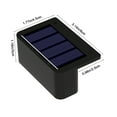 thumbnail image 1 of Rkxzt Plastic Solar Lights,Solar Powered Step Light Outdoor Waterproof Black ABS Stair Railing Fence Wall Mount 1 Pack,Solar Light|Plastic,Black, 1 of 8