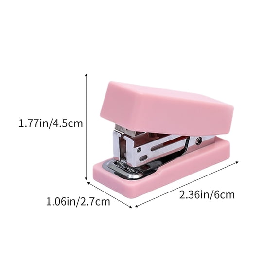 Rkxzt Plastic Stapler,Mini Stapler 12 Sheet Capacity Portable Effortless Binding Office Stapler 24/6 Staples Pink Green,Home Office Furniture|Plastic,Pink