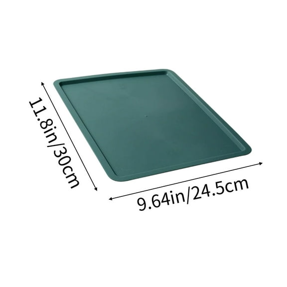 Rkxzt Plastic Storage Box Lid,Desktop Organizer Drawer Lid Plastic Storage Box Cover 11.8x9.64x0.39 Inches Clear Window,Clothing & Closet