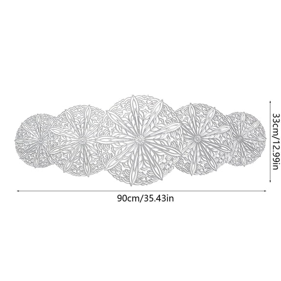 Rkxzt Plastic Table Runner PVC Table Runner Non Slip Heat Resistant Placemat 33x90cm Linen Look Tabletop Decoration for Dining and Coffee Tables Home