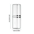 thumbnail image 1 of Rkxzt Plastic Toiletry Storage Box,2 in 1 Toothbrush Container and Mouthwash Cup with Lid Large Capacity Portable Travel Toothbrush Holder, 1 of 8