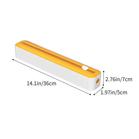 Rkxzt Plastic Wrap Cutter,Plastic Wrap Cutter Box Magnetic Wall Mounted Storage Organizer for Cling Film Baking Paper Tin Foil 2-Way Sliding Knife,Kitchen