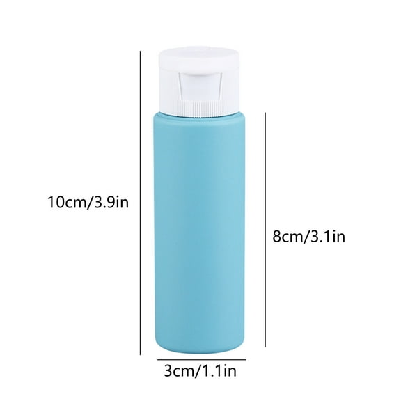 Rkxzt Plastics Bottle,Travel Size Leak Proof Refillable Bottles 50ml Squeeze Containers with Flip Caps for Lotion Shampoo Cosmetics 4 Pack,Bathroom Storage