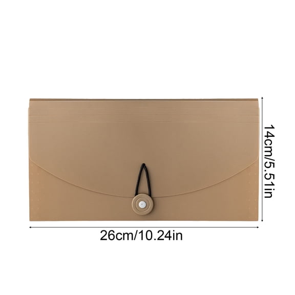 Rkxzt Plastics File Storage Folder,Plastic Accordion File Organizer with Labeled Tabs for Receipts and Documents 10.2 x 5.5 x 1.1 Inches,Home Office