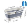 thumbnail image 1 of Rkxzt Plastics Foldable Tub,Foldable Mop Bucket 4.7 Gallon 17L Collapsible Water Pail with Handle for Cleaning Camping,Mopping|Plastic,Gray, 1 of 7
