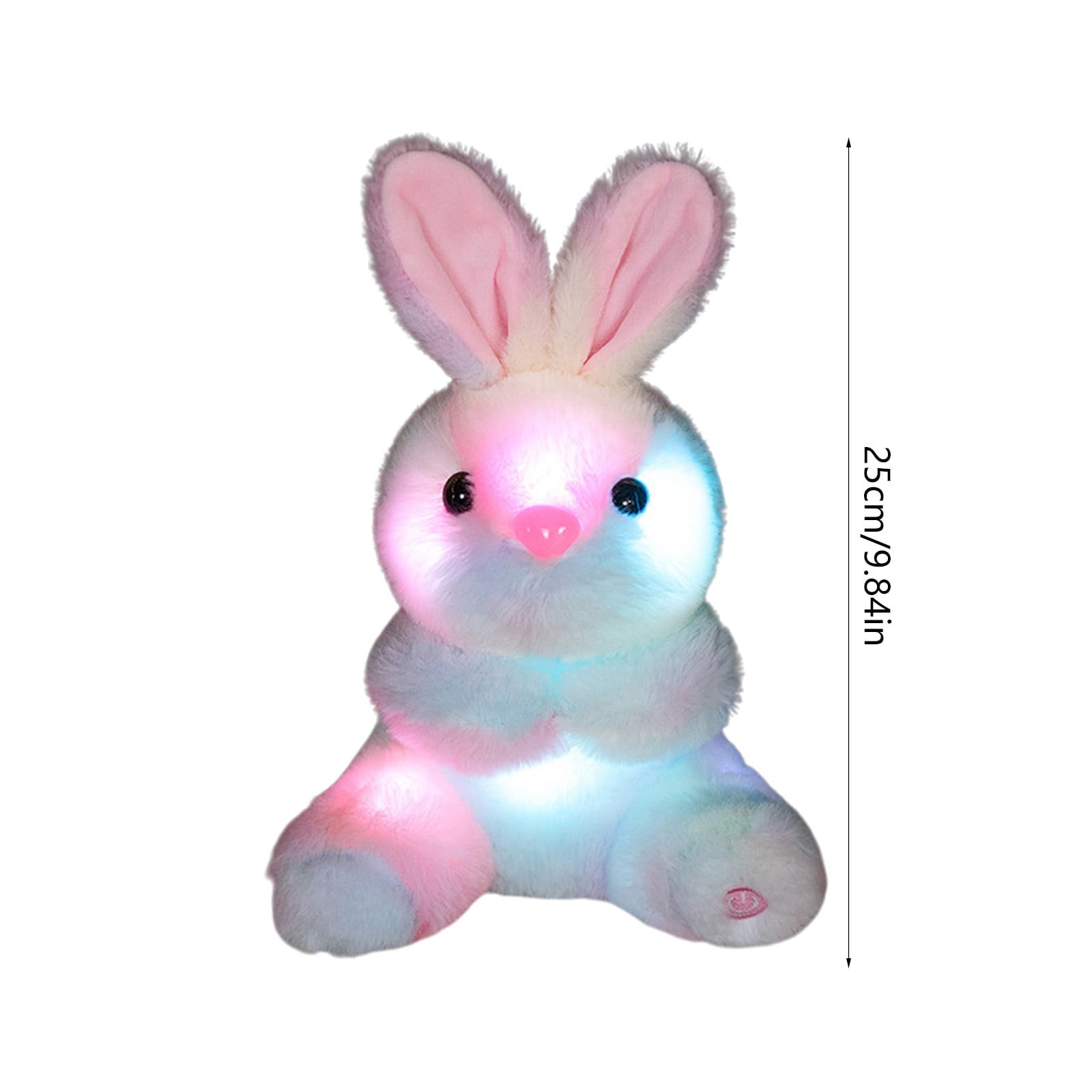 Rkxzt Plush Rabbits,Glow in The Dark Rabbit Plush Toy Soft Velvet ...