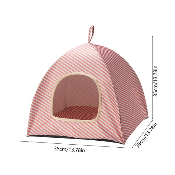 Rkxzt Polyester Cats House,Portable Pet Teepee House Cave Tent for Cats and Dogs 13.78 Inch Breathable Indoor Outdoor Bed,Other