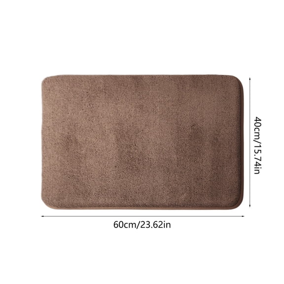 Rkxzt Polyester Fiber Carpet Polyester Carpet Rug 60x40x1cm Soft Floor Mat for Living Room Bedroom Balcony Dark Gray Home Decoration|Polyester,Coffee