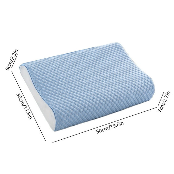 Rkxzt Polyester Pillowcase Cool Down Pillowcase for Memory Foam and Latex Pillows Breathable Ice Silk Polyester Cover Hotel Quality 19.69x11.81 Inches
