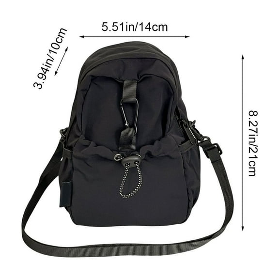 Rkxzt Polyester Shoulder Pack,Waterproof Crossbody Bag Large Capacity Shoulder Bag 14x10x21cm Lightweight Commuting Travel,Office Storage