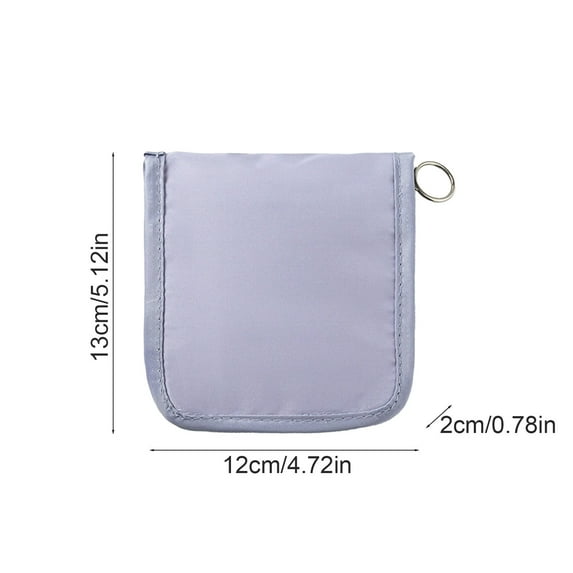 Rkxzt Polyester Small Storage Bag Portable Medicine Organizer Bag Travel Pill Case with Mesh Pockets 5.12x4.72"Small First Aid Pouch Storage